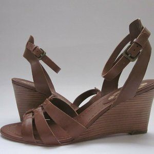 Elie Tahari Natalia Wedge Sandals Nutmeg